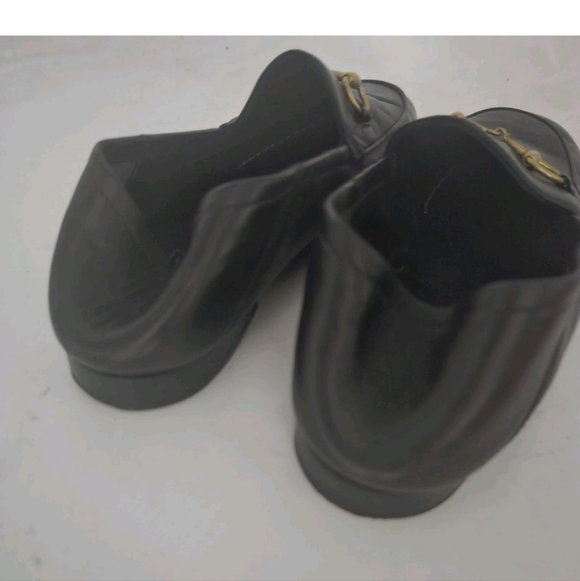 GUCCI Brixton Black Leather Horsebit Loafer Size EU 36.5 US 6.5 Collapsible Heel - Picture 12 of 16